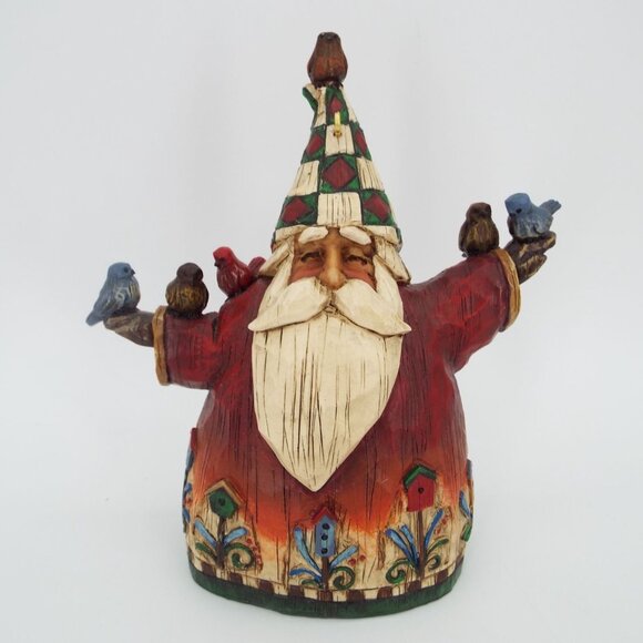 Jim Shore Heartwood Creek 2002 Santa with Birds Ornament Figurine Enesco - Picture 1 of 9